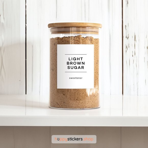 36 Labels • Glorich Minimalist Pantry for Kitchen Storage • Organization Labels - Picture 6 of 17